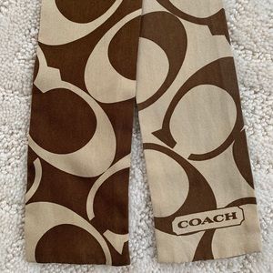 Authentic Coach Scarf- Brown and Tan